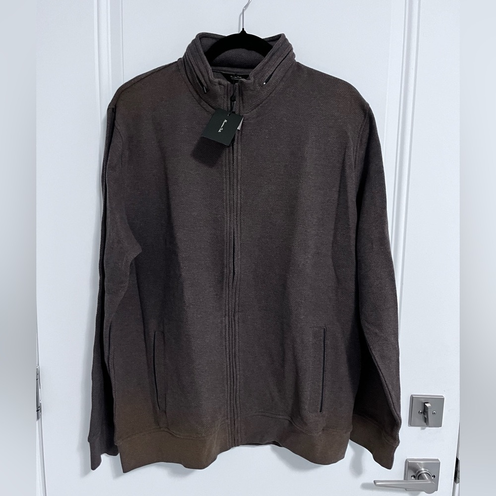 NWT - Massimo Dutti Men’s Hideable Hood Cotton Zip Up Cardigan Size- Size XL